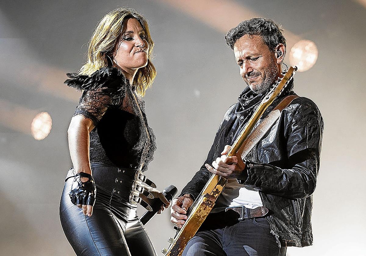 Concierto de La Oreja de Van Gogh durante la Semana Grande de Santander, aún con la vocalista Leire Martínez.