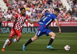 Sancet y Yangel Herrera en el partido de Girona.