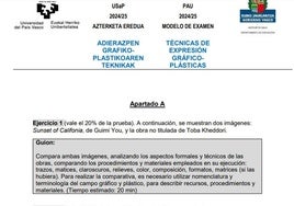 Así es el examen de Técnicas de Expresión Gráfico-Plástica de la nueva Selectividad