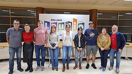 Santi Hernando y Ludi Temiño, nuevos concejales de EH Bildu en Llodio