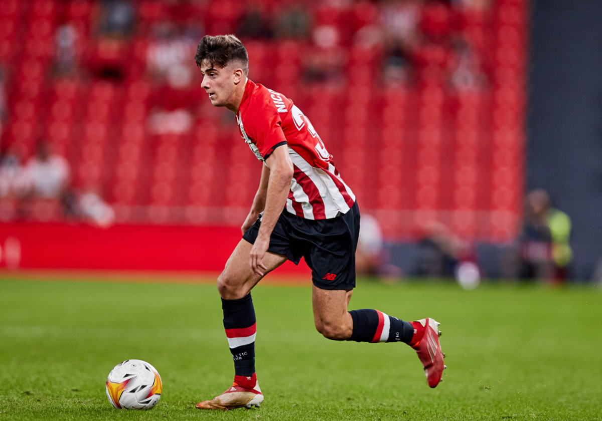 Nico Serrano durante un partido de la temporada anterior.