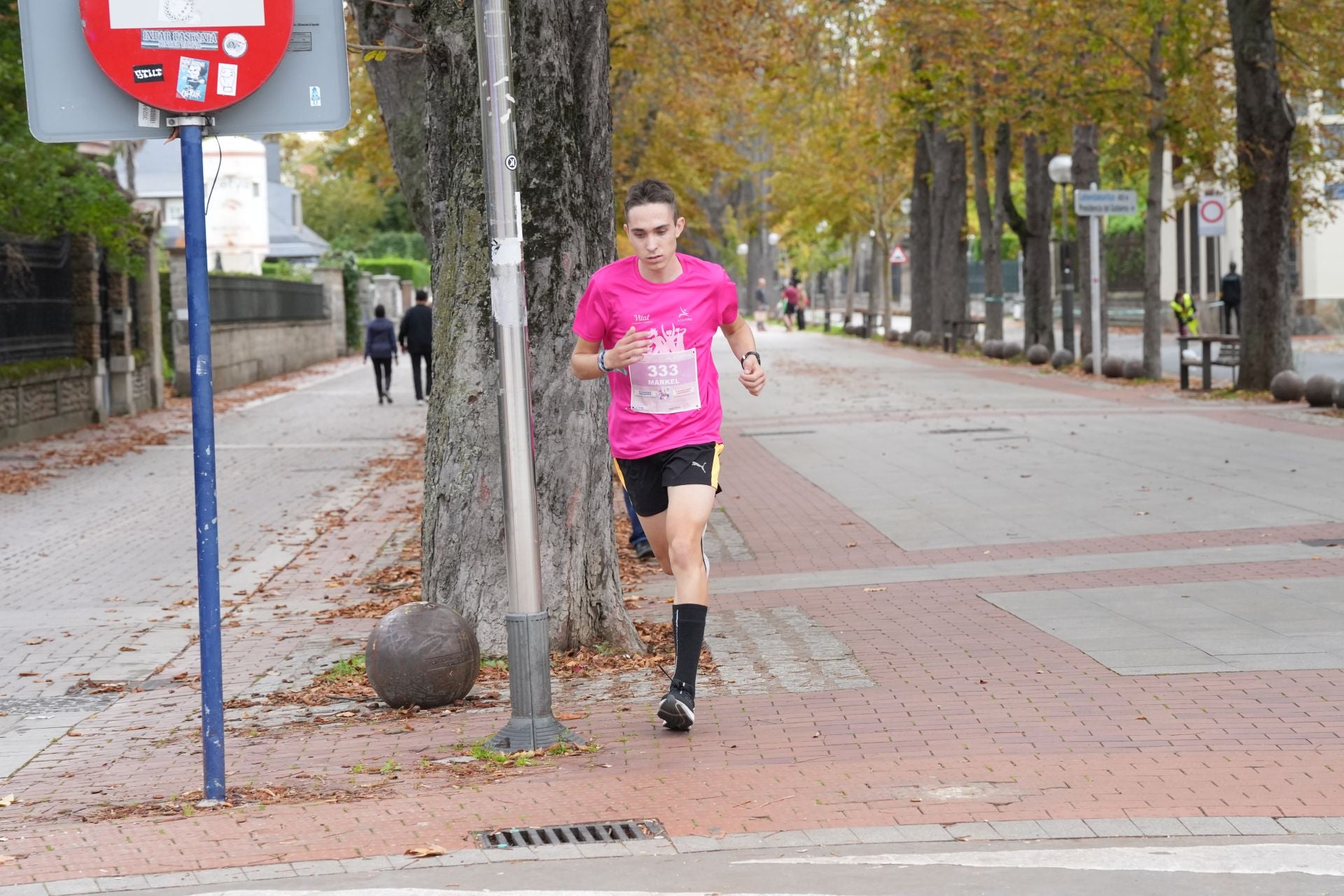 La marea rosa contra el cáncer de mama toma Vitoria