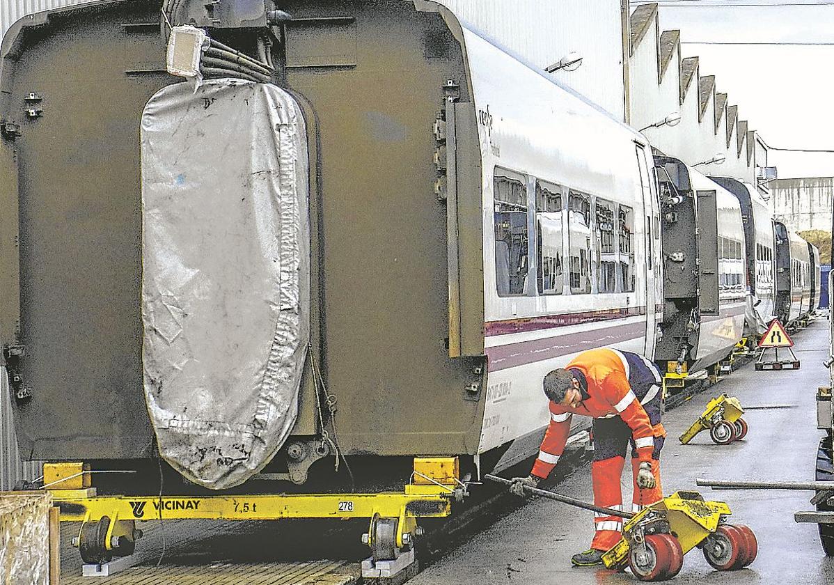 Instalaciones de la planta de Talgo en la localidad alavesa de Rivabellosa.