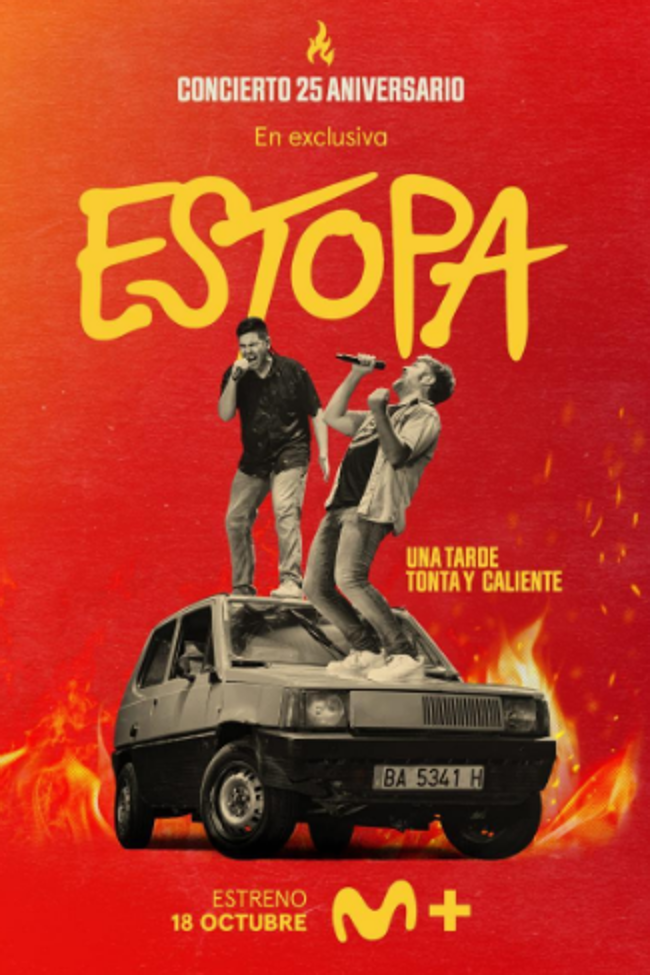 Cartel oficial del documental de Estopa para Movistar+.