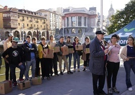 Presentación de la nueva campaña de Errigora en la calle Marzana.