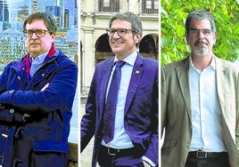 David Salinas-Armendariz, Gorka Urtaran y Eneko Goia.