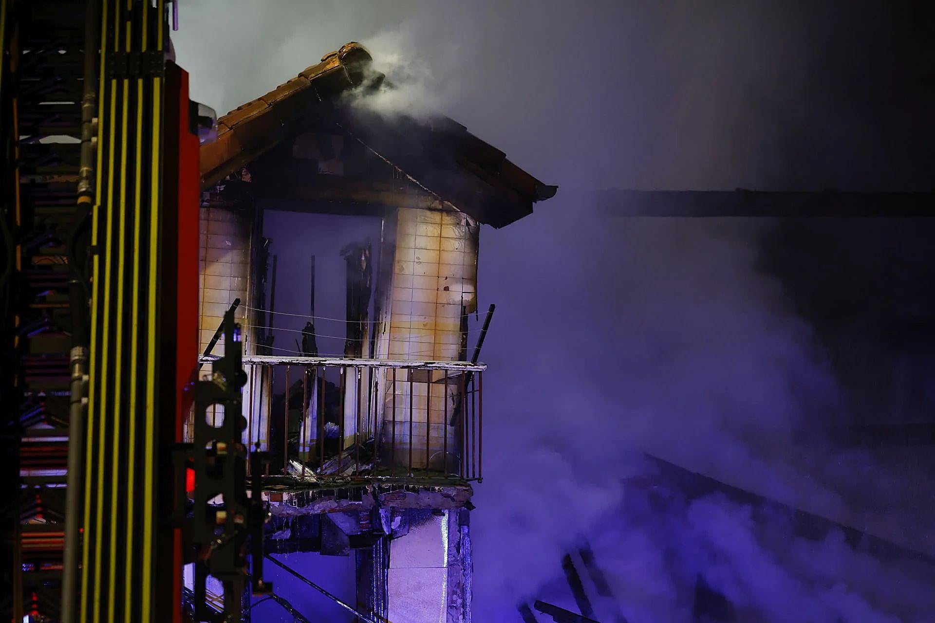 Las imágenes de la explosión y el incendio