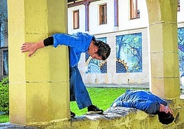 Ensayo del montaje que se ofrece hoy en dos pases (12.00 y 13.30), en el Museo de Arte Sacro.