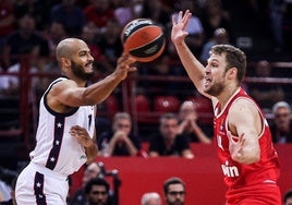 Shields, durante el reciente encuentro ante el Zalgiris.