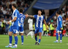 Benavídez, durante el duelo ante el Real Madrid.