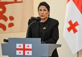 La presidenta de Georgia, Salomé Zurabishvili.