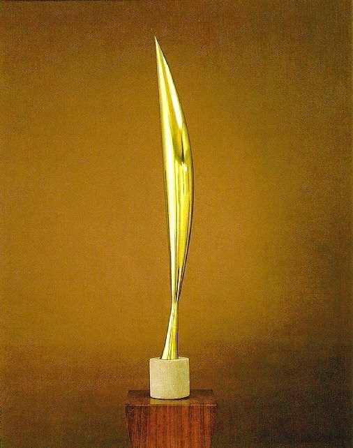 'Pájaro en el espacio' de Brancusi, 1912.