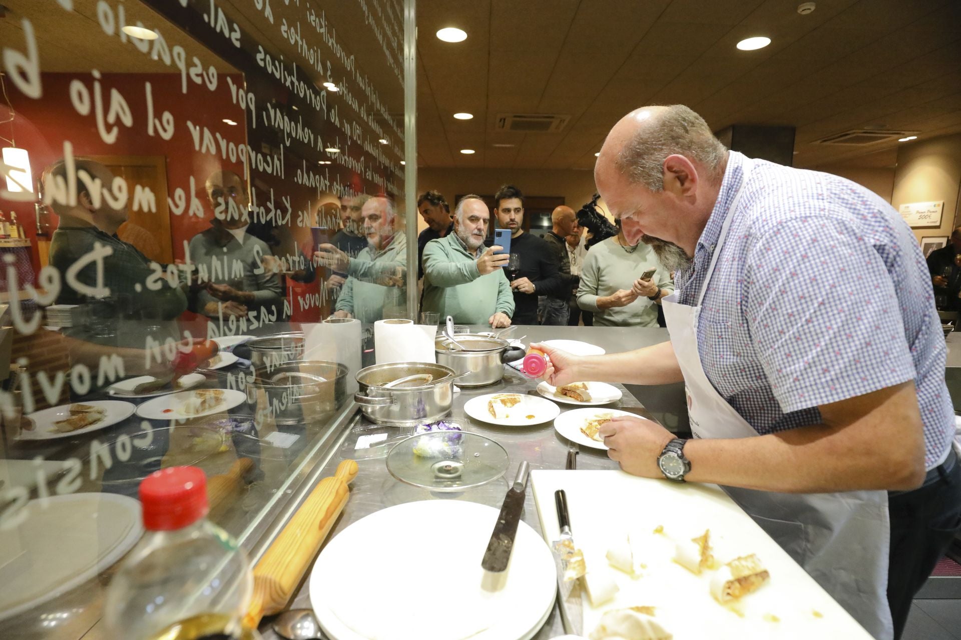 Así fue la cena en Errementeri