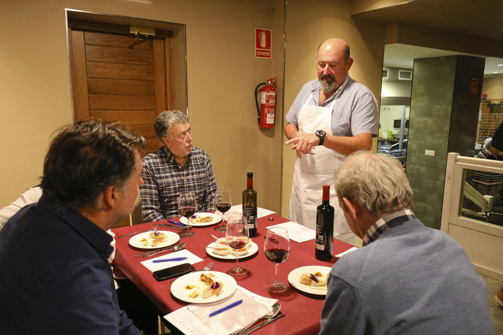 Así fue la cena en Errementeri