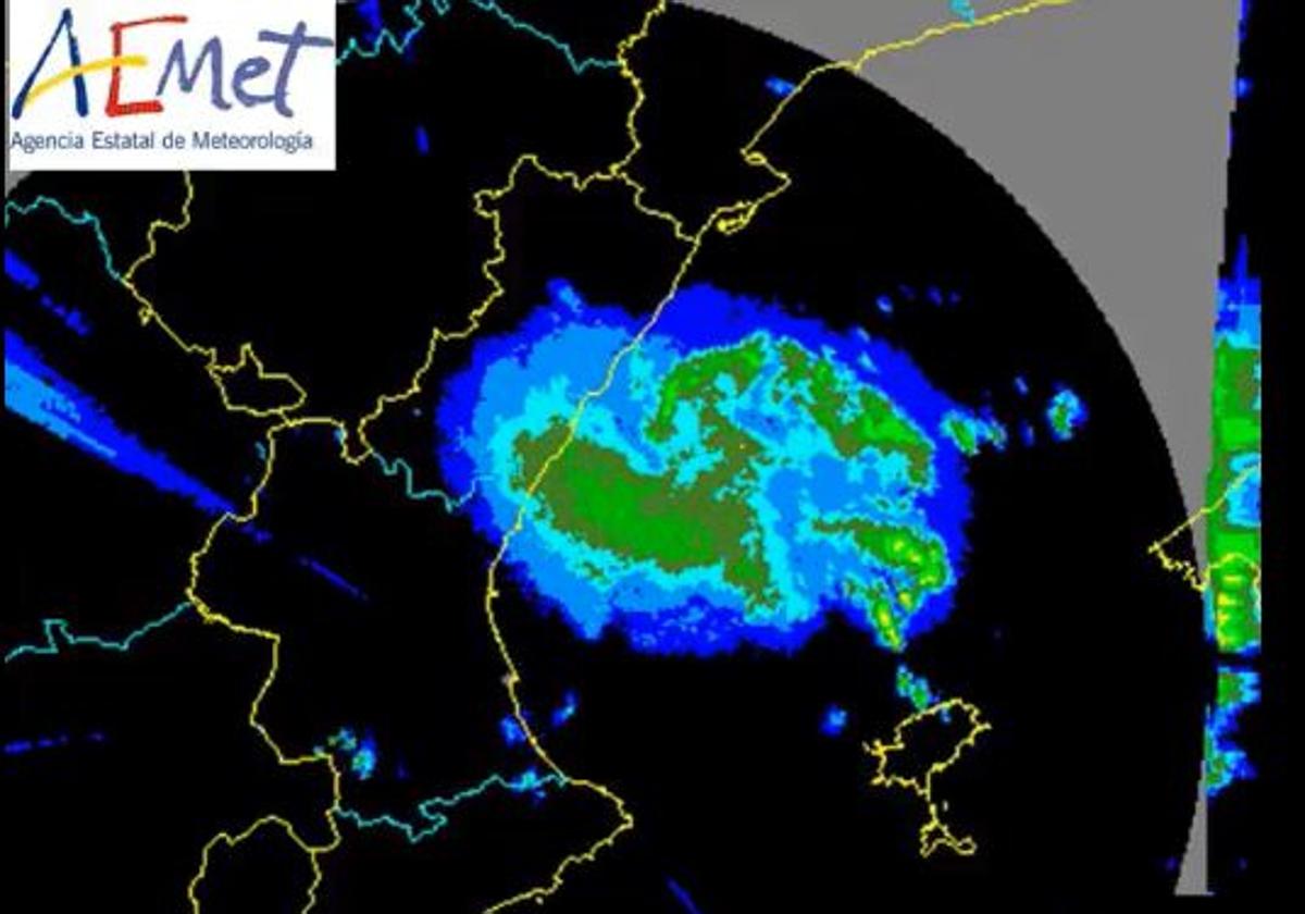 La Aemet advierte de la llegada de una «tormenta intensa» hoy a Valencia