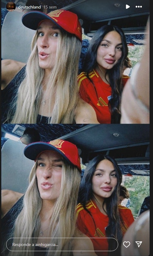 Ainhize también estuvo presente en la Eurocopa.