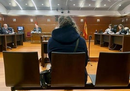 El ya absuelto, durante la vista oral celebrada en la Audiencia Provincial de Álava.