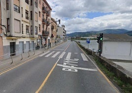 Uno de los puntos en los extremos de la carretera junto a la ría en la que se cortará el tráfico.