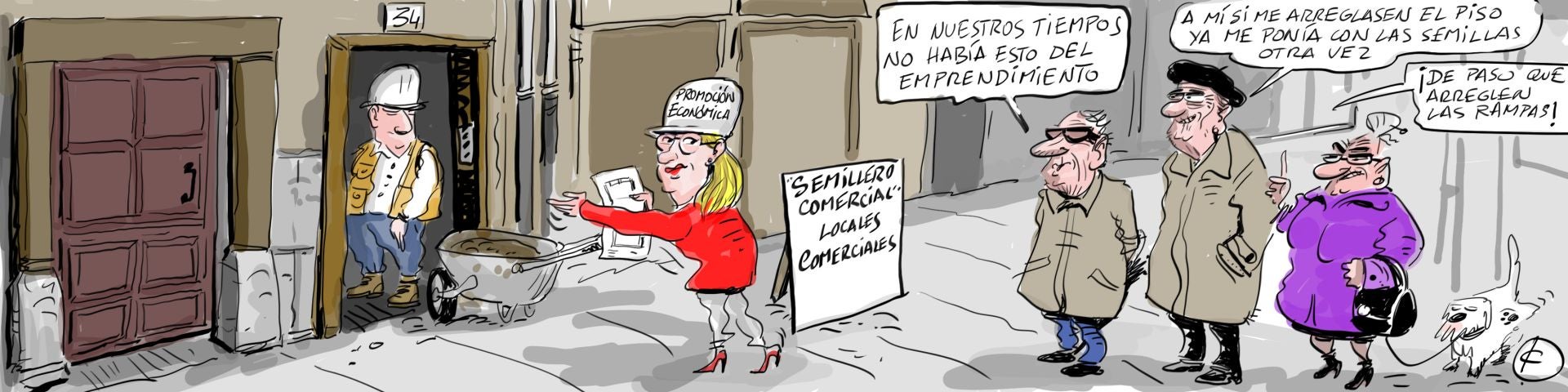 La viñeta de Cerrajería sobre los locales comerciales para jóvenes