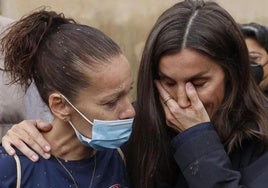 Alicia, en el breve intercambio de palabras que mantuvo este domingo con doña Letizia.