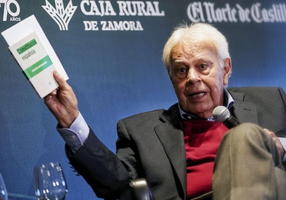 Felipe González, durante un foro organizado por El Norte de Castilla.