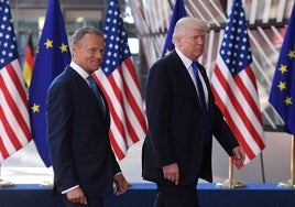 Trump visitó por primera vez la UE en mayo de 2017.