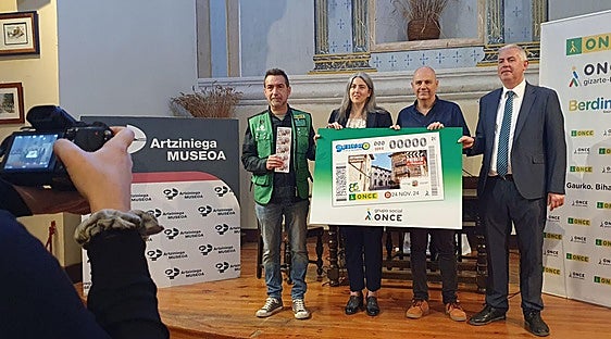 La ONCE muestra Artziniega como pueblo de cine en su cupón