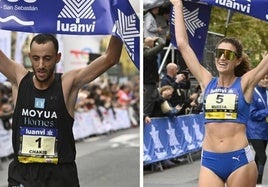 Chakib Lachgar y Mireia Guarner, vencedores en la Behobia - San Sebastián