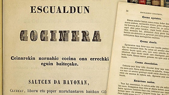 El primer recetario en euskera