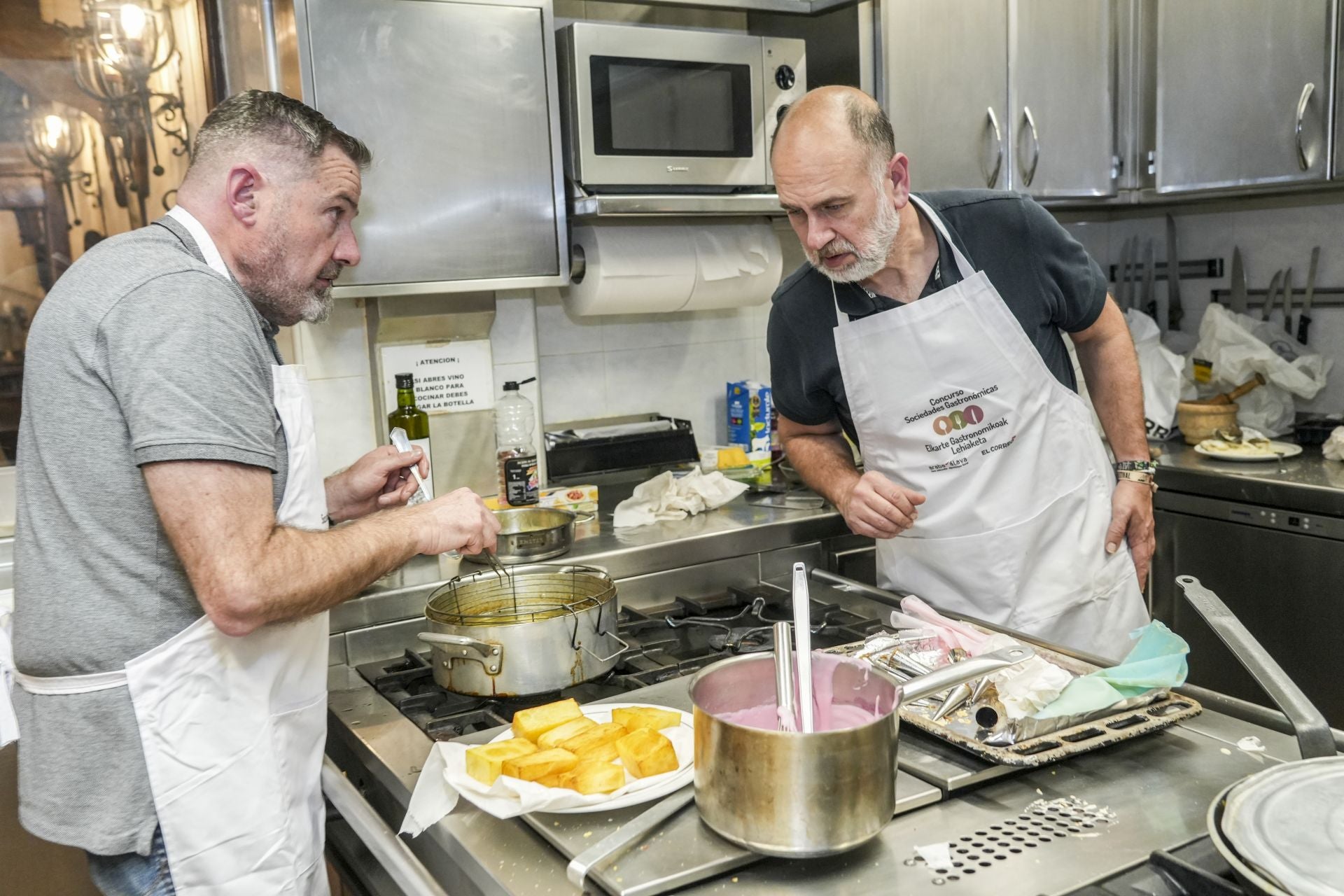 Así fue la cena en Ametza