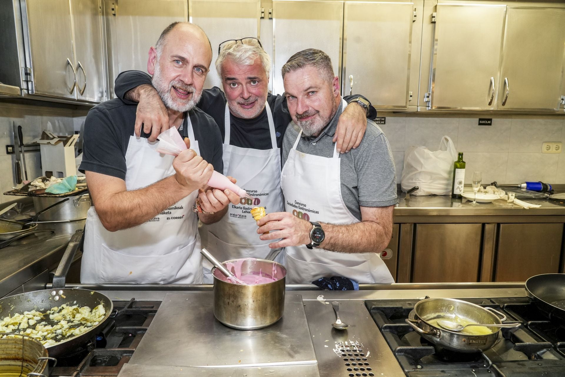 Así fue la cena en Ametza