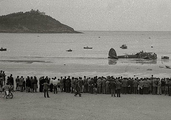 El día en que un líder nazi se estrelló en La Concha