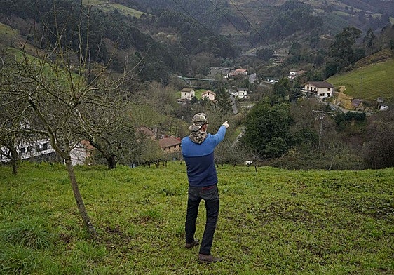 Zona de El Regato por donde discurrirá el viaducto que se ha proyectado en Gorostiza.