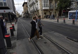 Aspecto de la calle general Alava después de las obras de reacondicionamiento.