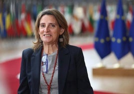 Teresa Ribera, en el Consejo Europeo.