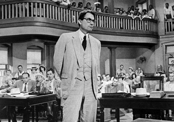 Gregory Peck como el abogado Atticus Finch en 'Matar a un ruiseñor', que clausurará Zinexit.