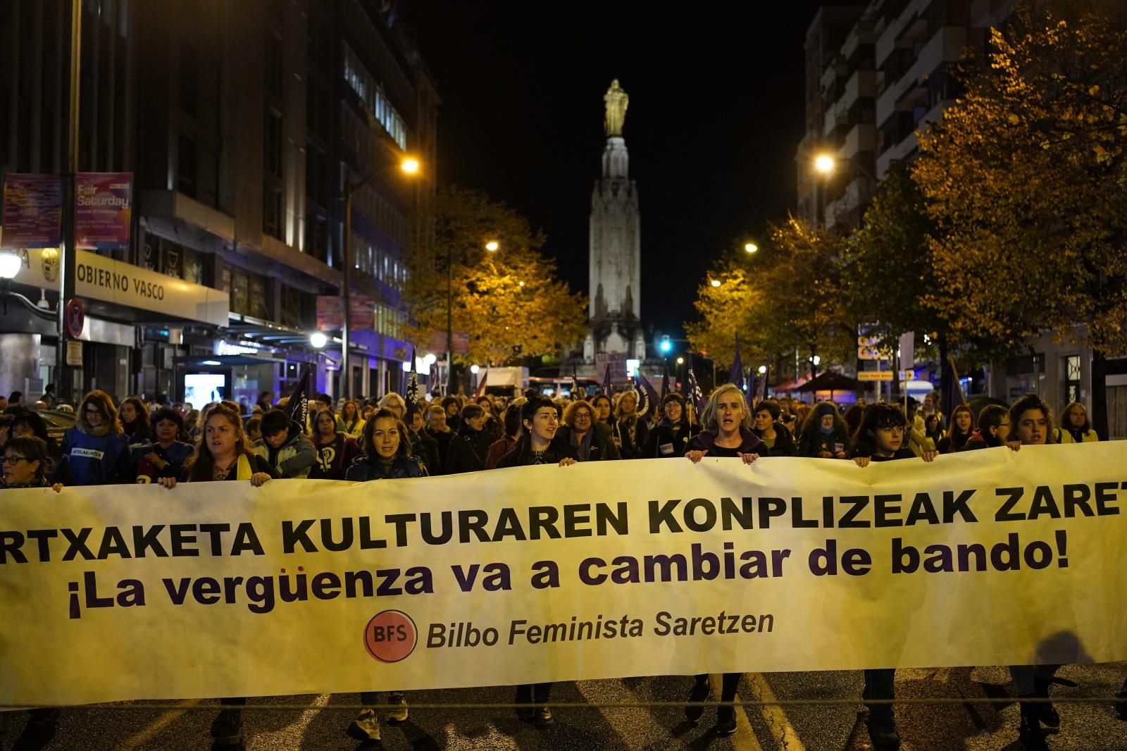 El feminismo toma las calles de Bilbao