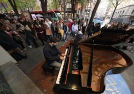 Pianos de cola en la calle durante la pasada edición del Fair Saturday.