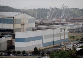 Vista de la factoría ACB de Sestao perteneciente a la multinacional ArcelorMittal.