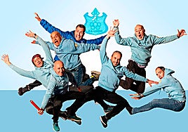 Alberto Talledo, Igor Camino, Víctor Martín, Iñigo Rodríguez, Tomás Laso, Antonio Herrero y Fernando Álvarez.