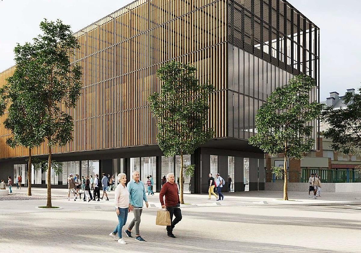 Imagen principal - La ampliación del instituto, el pabellón del 'skate park' y la zona de boleras