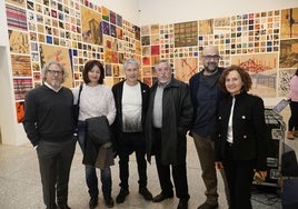 Jesús Mari Lazcano, Txaro Arrazola, Joxerra Melguizo, Iñaki Cerrajería, Enrique Martínez y Elena Roseras.