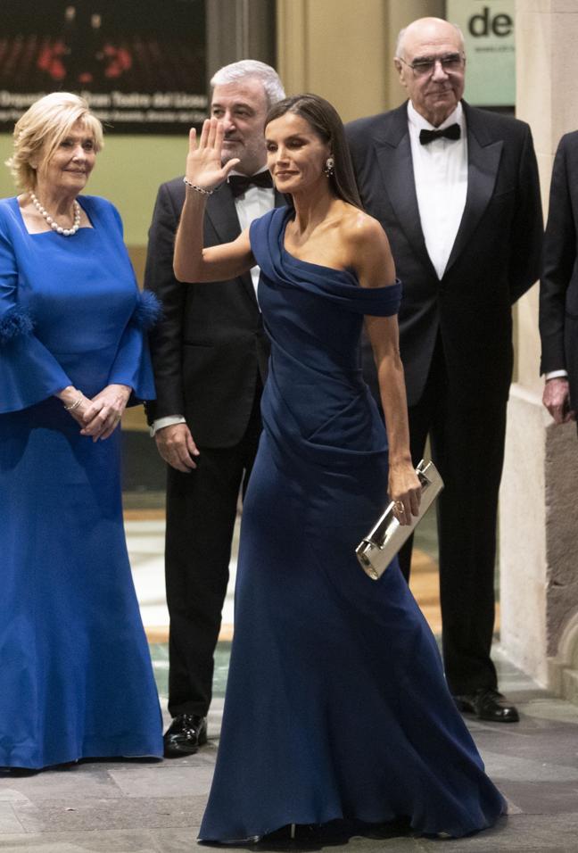 La reina Letizia en el Liceo de Barcelona.