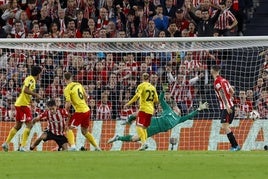 Beñat Prados marcó el segundo gol ante el Elfsborg.