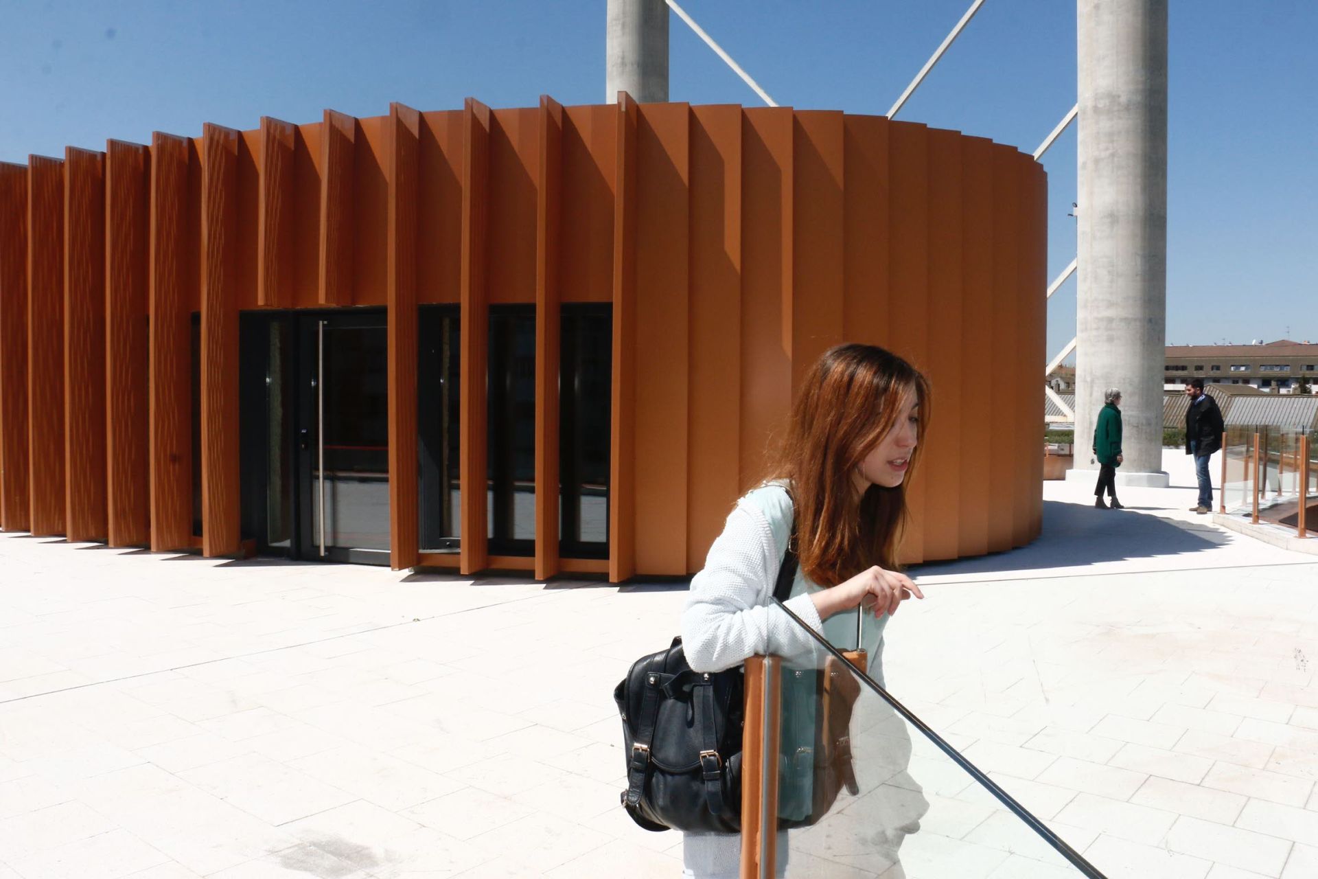 Zona de acceso de la cafetería a la azotea del Europa