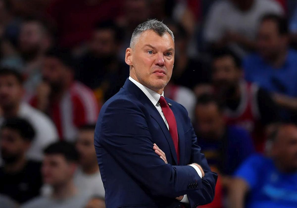 Jasikevicius, durante un partido de Euroliga.