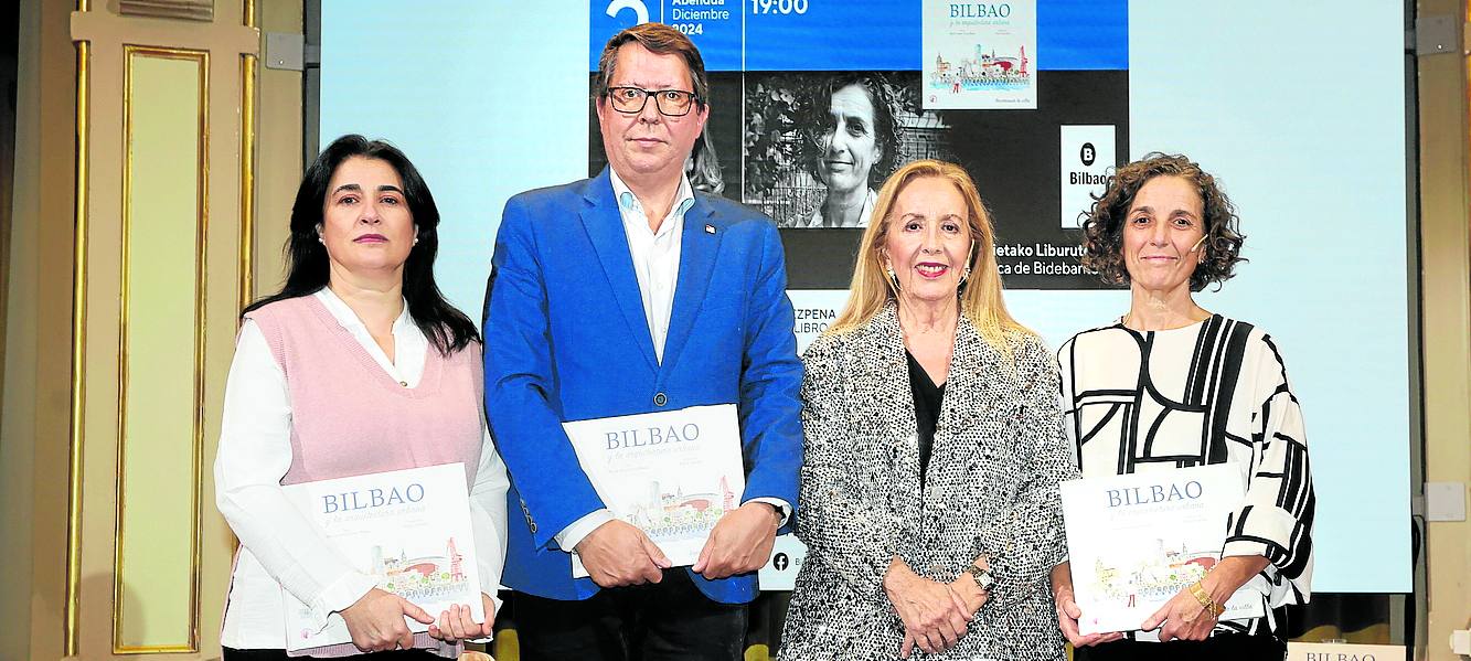 Antonia Delgado, Gonzalo Olabarria, María Jesús Cava y Elena Ciordia.