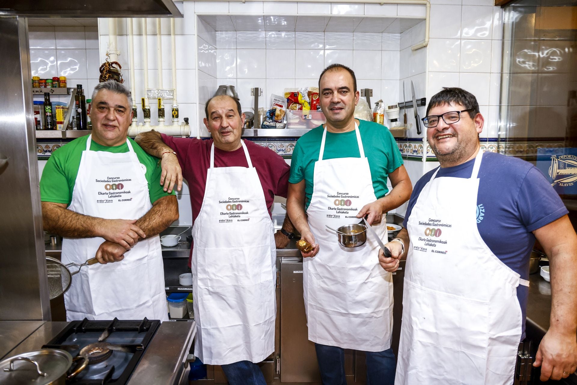 Así fue la cena en Eskola Zaharra