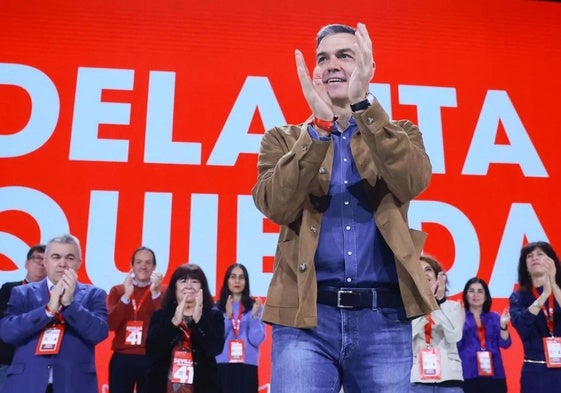 Pedro Sánchez, en el Congreso Federal del PSOE.