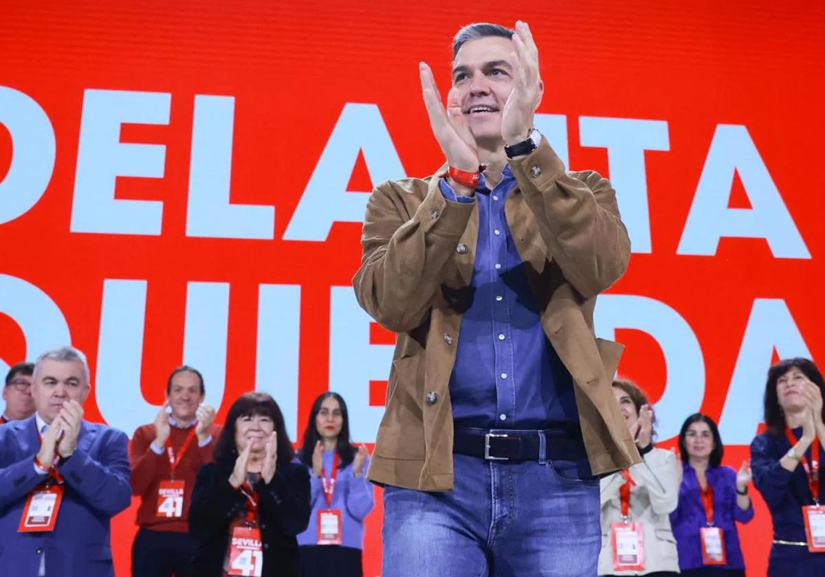 Pedro Sánchez, en el Congreso Federal del PSOE.